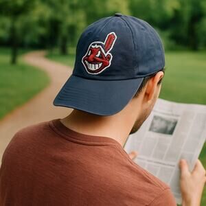 Throwback Cleveland Indians Snapback Hat Chief Wahoo Sports Specialties Wool